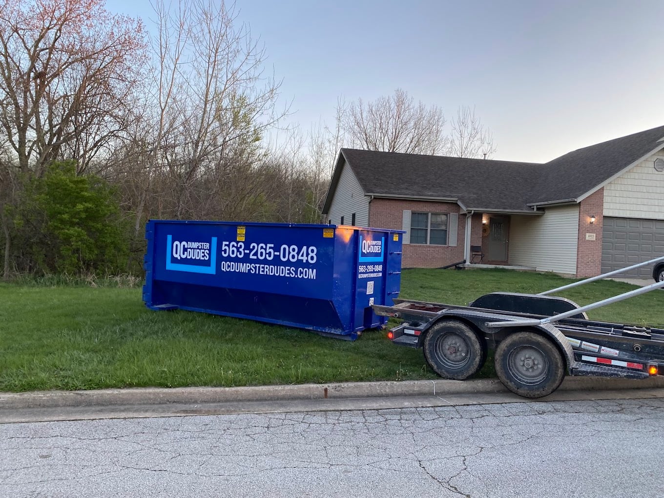 Roll-off dumpster for rent